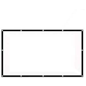 Écran De Projection 100 Pouces 16: 9 Écran de Projection Transparente de l’écran Pliable Convient pour Home Cinéma Intérieur Et Extérieur (Color : White, Size : 227X130cm)