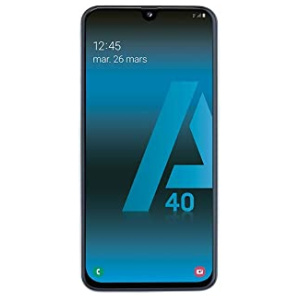 SAMSUNG GALAXY A40 – Smartphone portable débloqué 4G (Ecran: 5, 9 pouces – 64 Go – Double Nano-SIM – Android) – Blanc – Version Française