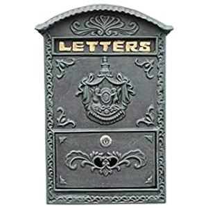 SDKFJ Boîtes Boîtes aux Lettres Villa européenne avec Serrure Boîte aux Lettres Murale extérieure Boîte aux Lettres de la Ville rétro Boîte aux Lettres du Pays