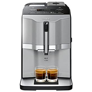 Siemens TI303203RW EQ.3 s300 Espresso machine, 1300 W, 250 kilograms, Noir, Titane