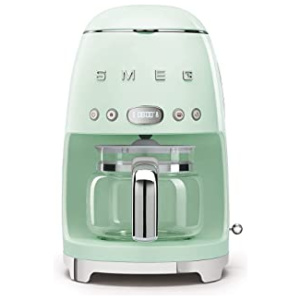 Smeg DCF02PGEU – Cafetière filtre programmable – 10 tasses – 1050W – Vert d’eau