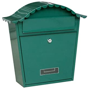 SFFZY House Eaves Courrier Rainproof Collection Cabinet Cabinet School School Storage Boîte de rangement Villa Privée Villa Outdoor Post Box boîte aux lettres (Color : Green)