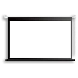 XIONGGG Écran de projection rétractable manuel Blanc 16:9 Écran de projection pliable pour home cinéma sans pli 60″/72″/84″/100″/120″