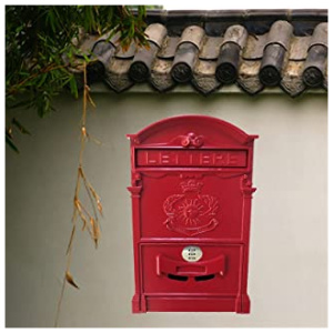 HZPXSB Boîte aux Lettres en métal Vintage avec Serrure à Combinaison, Ornement de Jardin, boîte à Lettres à Code, boîte Postale Murale verrouillable (Color : 11)