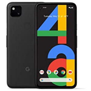 Google Pixel 4a – New Unlocked Android Smartphone – 128 GB of Storage – Up to 24 Hour Battery Just Black (Noir)