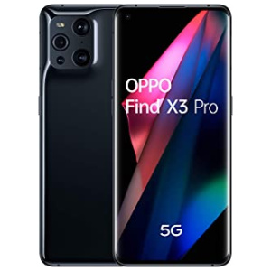 OPPO Find X3 Pro Noir – Smartphone 5G Débloqué – Téléphone 5G 256 Go – 12 Go de RAM – Écran 120 Hz – Batterie 4500 mAh – Quadruple Capteur Photo 50 MP – USB-C – Android 10