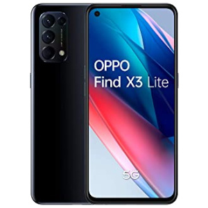 OPPO Find X3 Lite – Smartphone 5G Débloqué, 8 Go RAM + 128 Go, Ecran OLED 90Hz 6,43”, Caméra Principal 64 MP | Frontal 32 MP, Charge Ultra Rapide 100% en 35 mins, 4300 mAh, Ultra Léger 172g, Noir