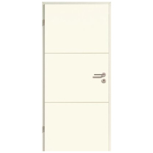 Porte de chambre Straight Line Weiß (5510) 61 cm x 198,5 cm Anschlag L