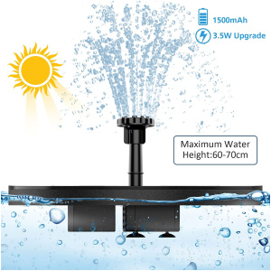 Fontaine solaire pour etangs & bassin ou aquarium