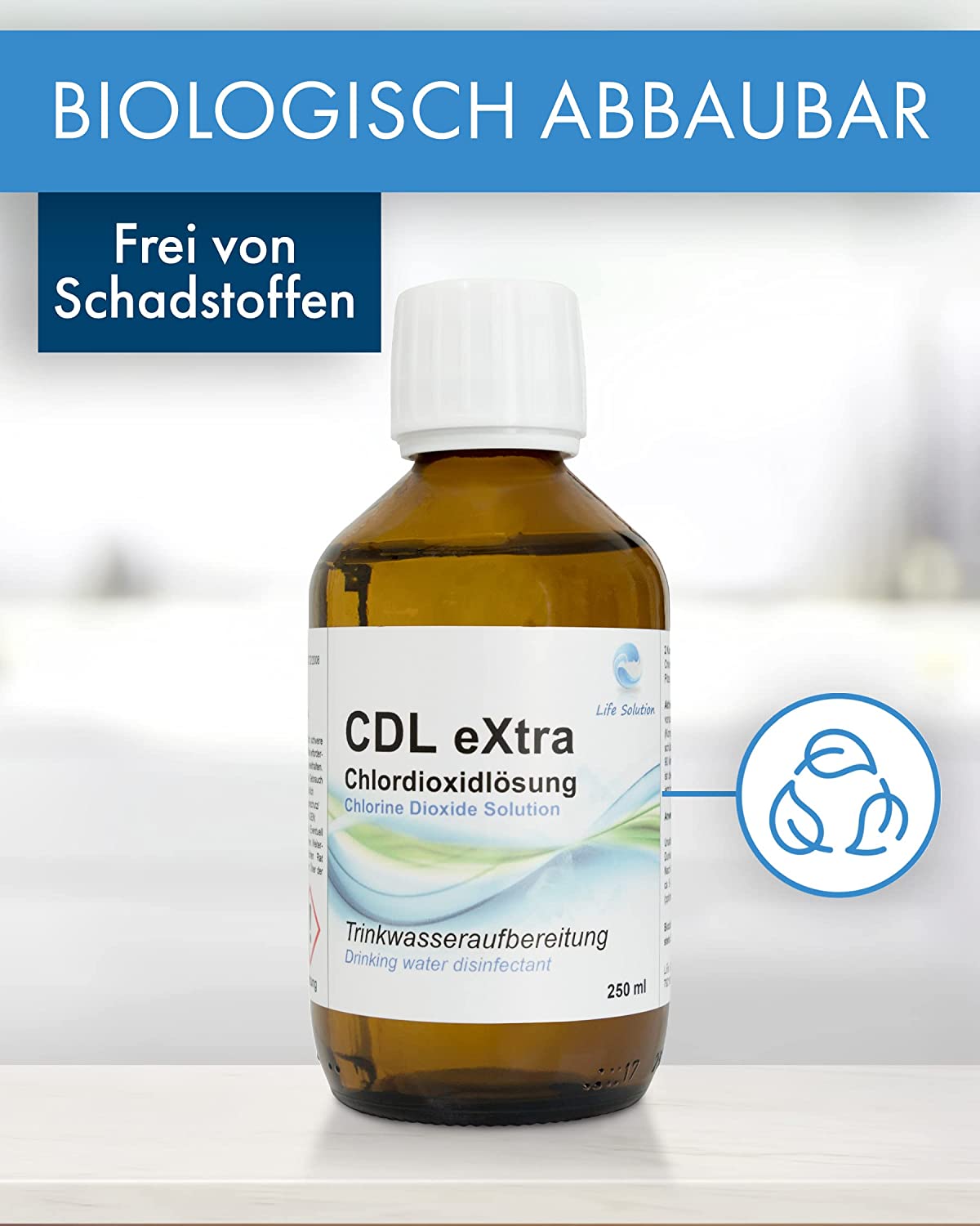 Solution de dioxyde de chlore CDL eXtra 0,3 % - 250 ml 