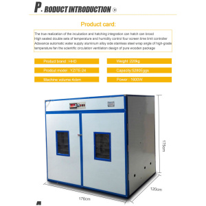 Couveuse Incubateur d’œufs 5280 de grande capacité