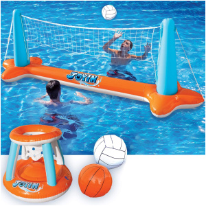 Ensemble de flotteurs gonflables volley-ball / Basket-Ball pour piscine