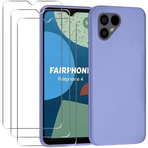 Coque pour Fairphone 4 + Lot de 3 films de protection d’écran