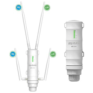 Répéteur WLAN extérieur double bande AC1200 2,4 + 5 GHz 1200 Mbit