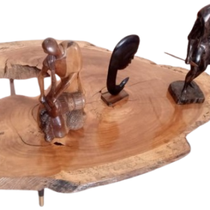 Table Basse de Canapé en Bois art decoratif Africain