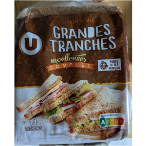 Pain de mie sandwich complet – 550 g