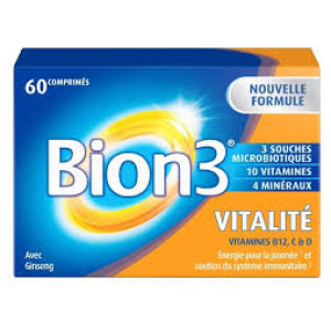 BION 3 Vitalité 60 Comprimés – 12 vitamines