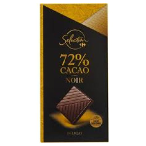 Chocolat noir 72% caco SELECTION la tablette de 80g