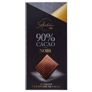 Chocolat noir 90% caco SELECTION la tablette de 80g